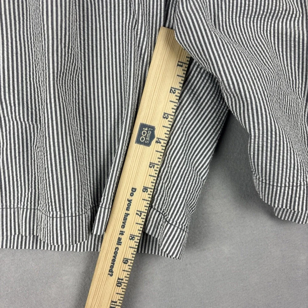 Polo Ralph Lauren Tyler Seersucker Shorts Men’s 33 Gray Striped Double Pleated
